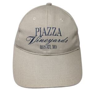 Piazza Vineyards Slideback Hat Beige One Size Adjustable Basic Editions